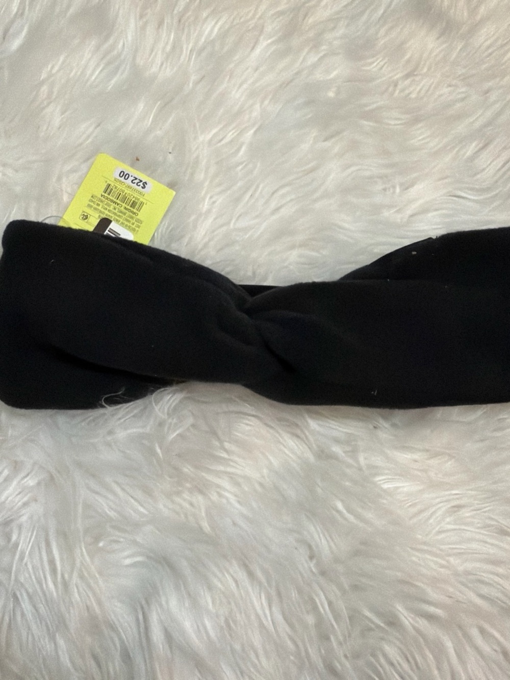 all in motion Black Twist Knot Headband